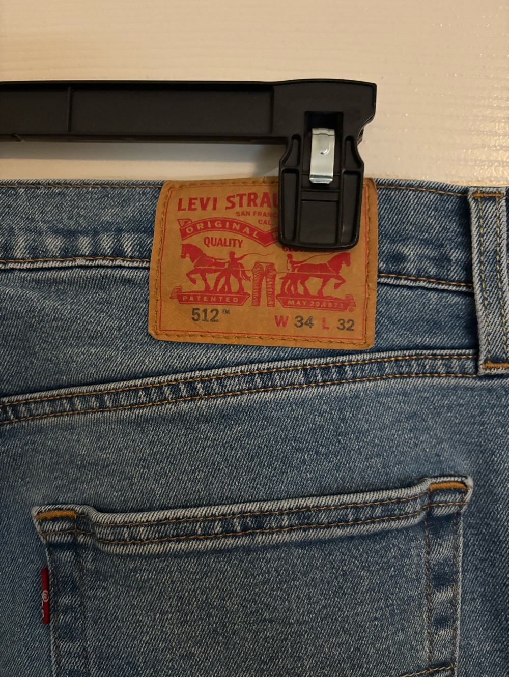 Levi's 512 Slim Straight Jeans - Light Blue Denim